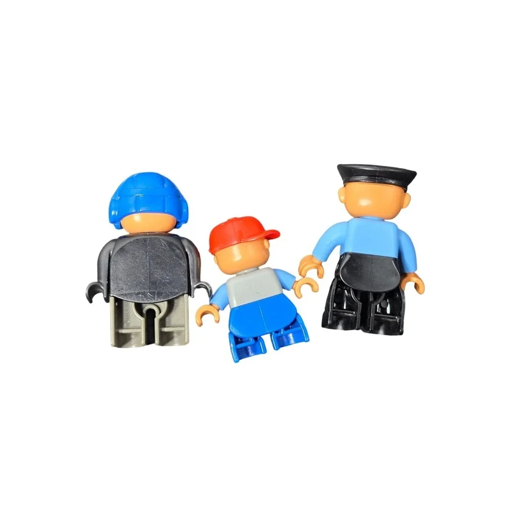 Lego Duplo Police Officer Engineer‎ & Kid Figures Lot of 3 Toys Imaginative Play